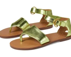 Women's Franco Sarto Ruth Ankle Strap Thong Flat Sandals