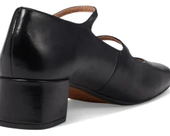 Women's Madewell The Nettie Heeled Mary Jane in Leather
