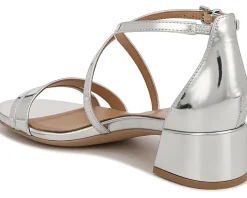 Women's Naturalizer June Strappy Low Block Heel Dress Sandal