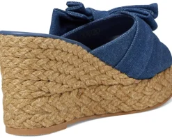 Women's Stuart Weitzman Loveknot Espadrille Wedge Slide