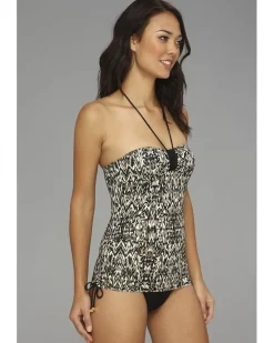 Zara Shirred Bandeau Tankini