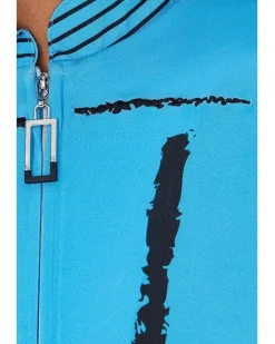 Zen Print Sleeveless Polo